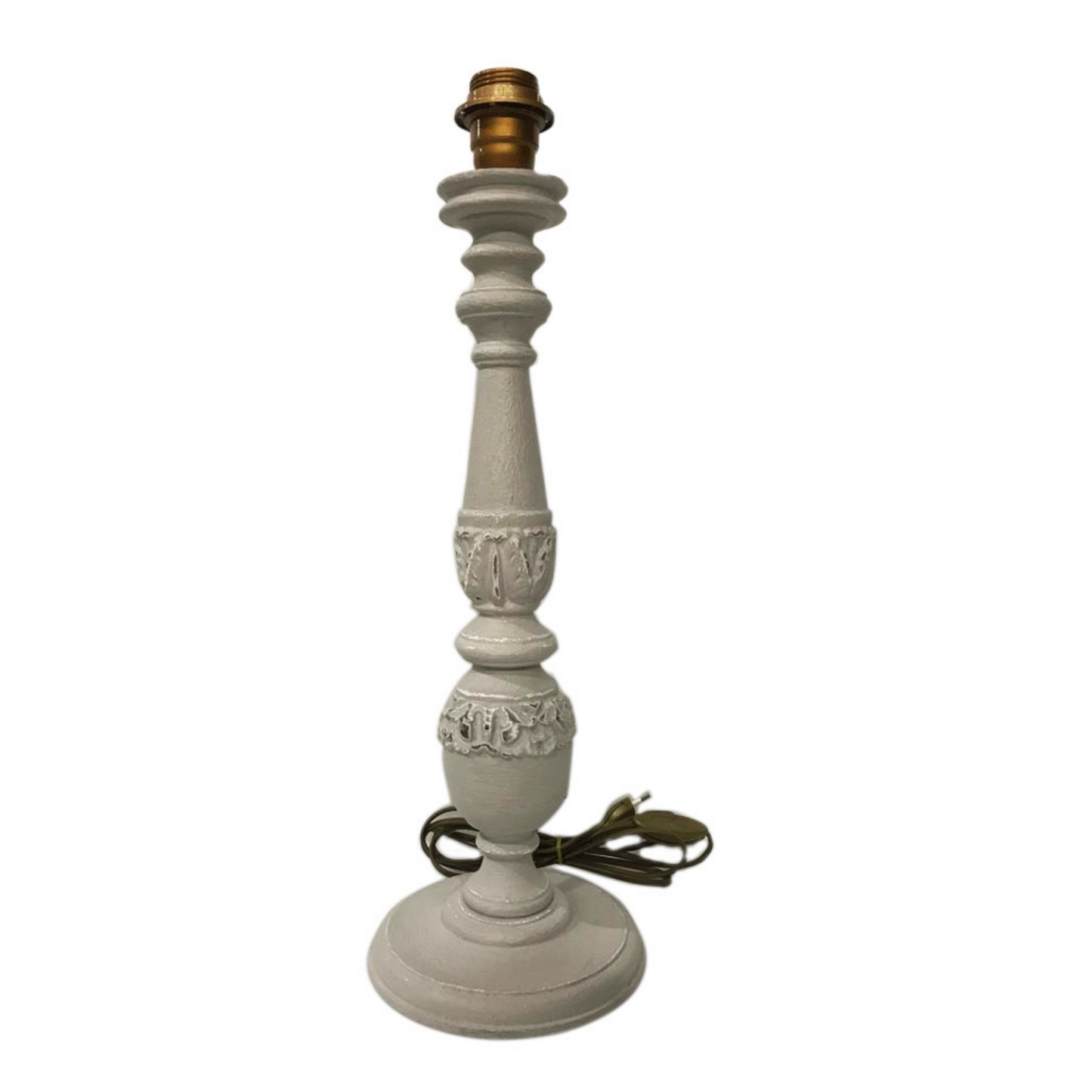 Baluster Carved Lamp Stand