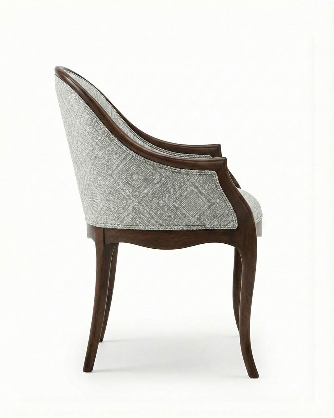Regency Curved Back Accent Chair