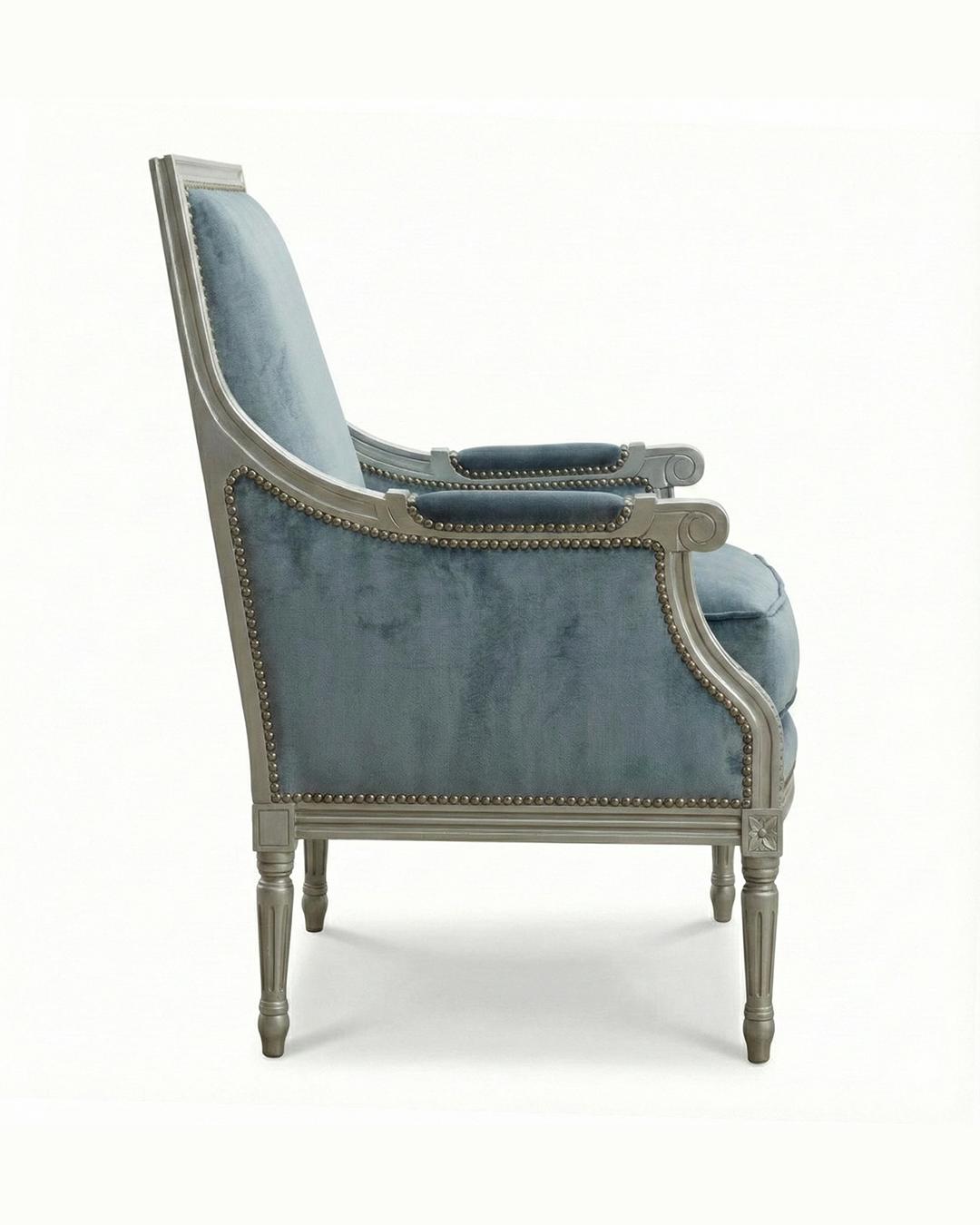 Regency Velvet Accent Chair