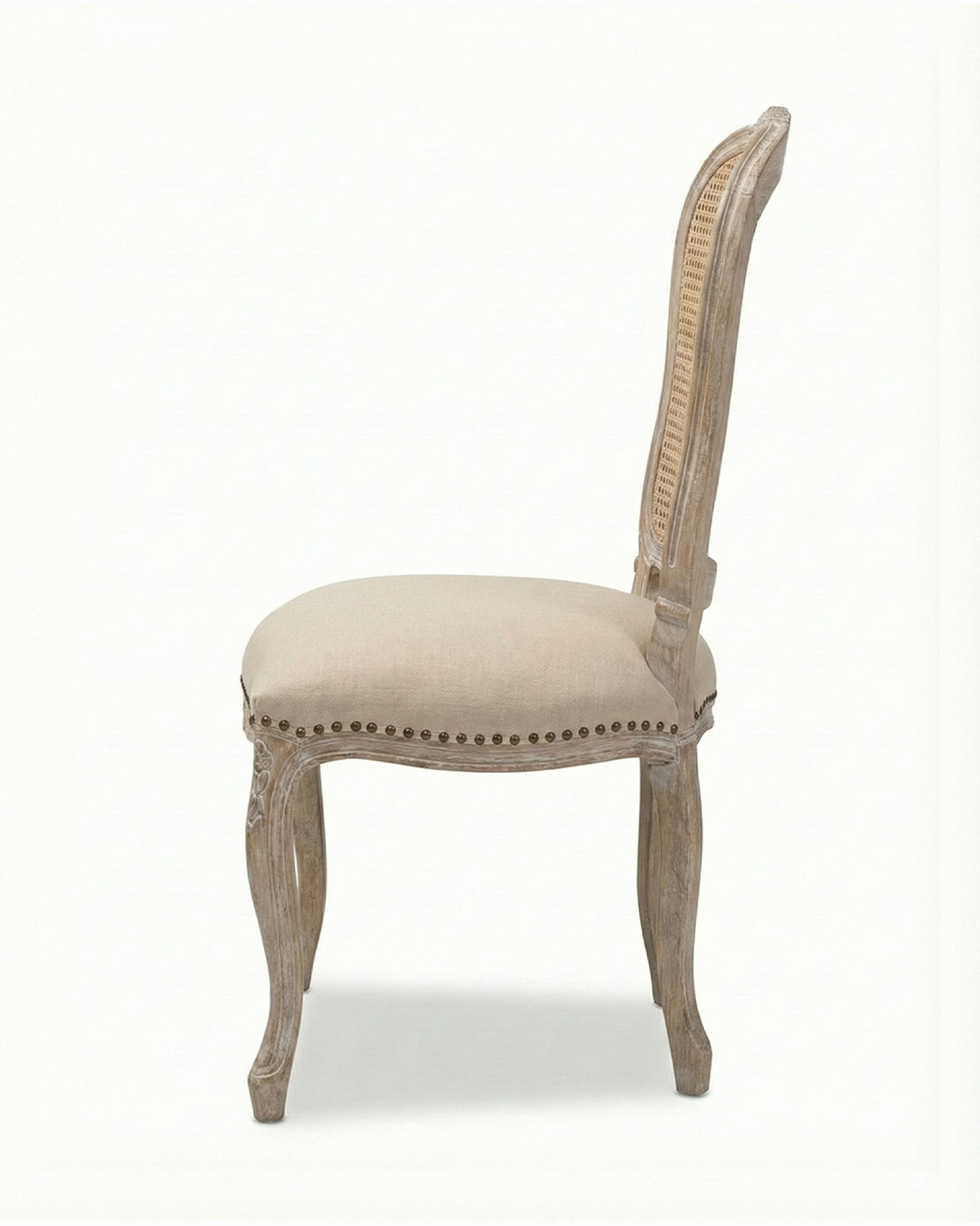 Louis Cane Back Upholstered Dining Chair