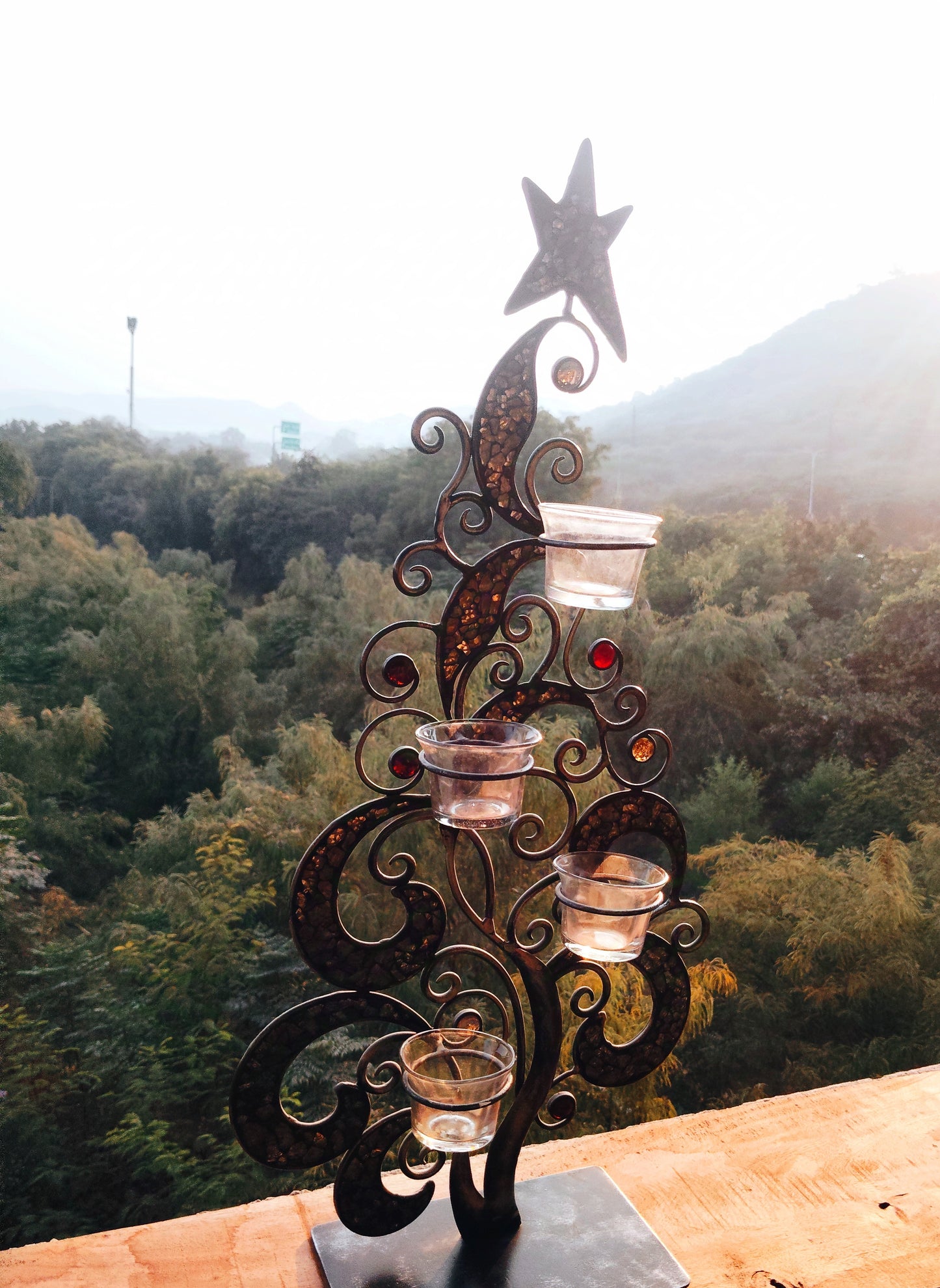 Christmas candle stand