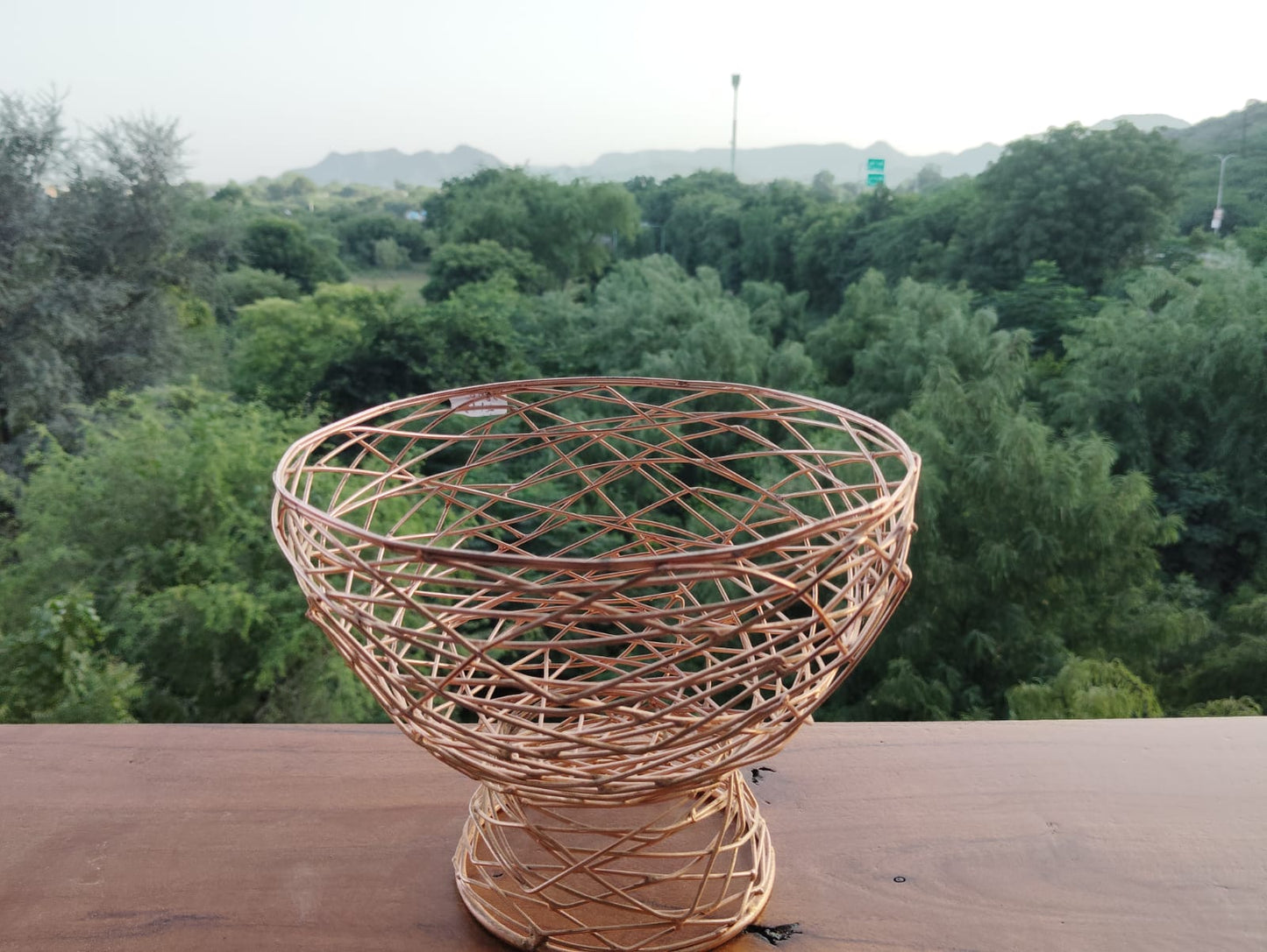 ABSTRACT FRUIT BASKET SET OF THREE