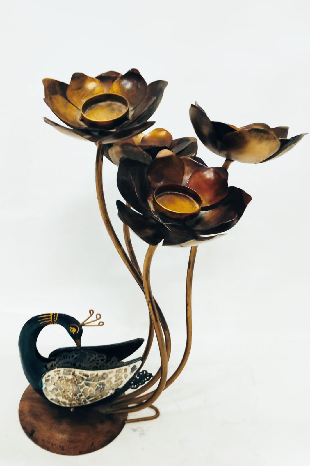 PEACOCK CANDLE STAND