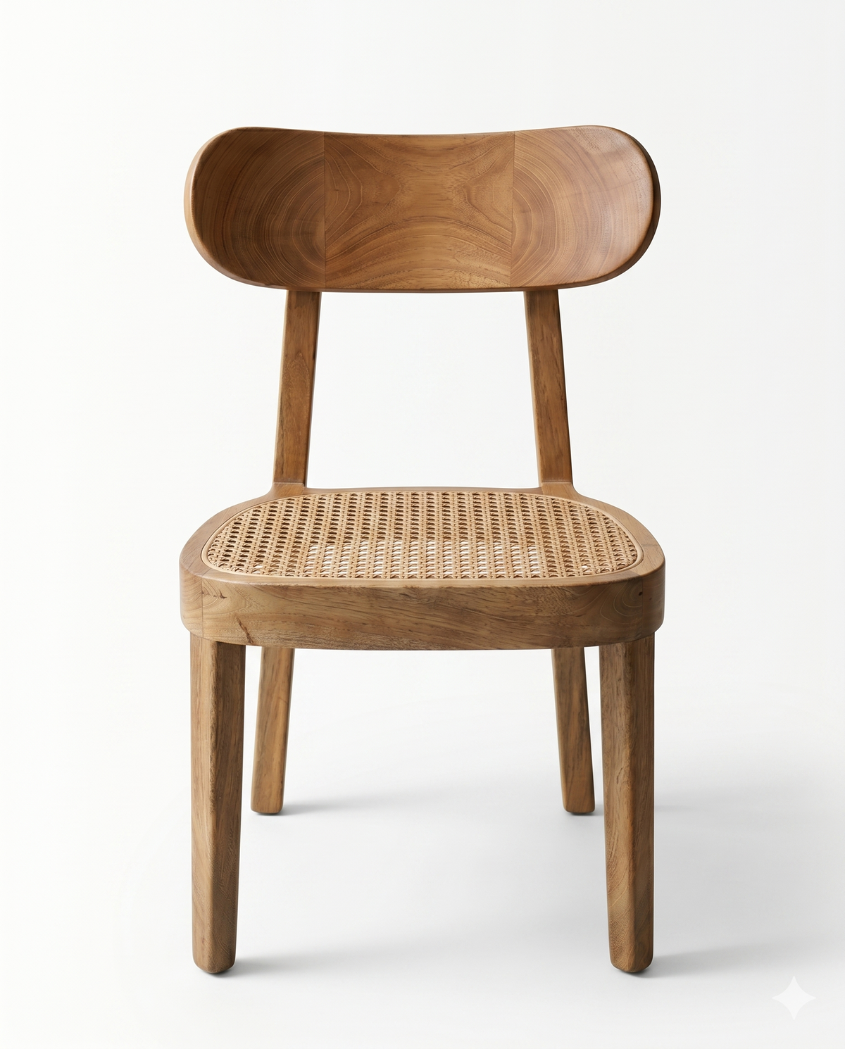 Natural Cane Seat Wooden Dining Chair