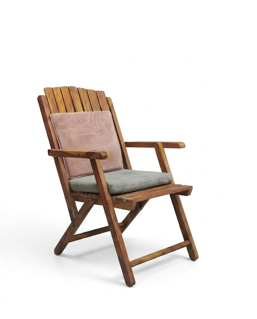 Foldable Wooden Lounge Chair