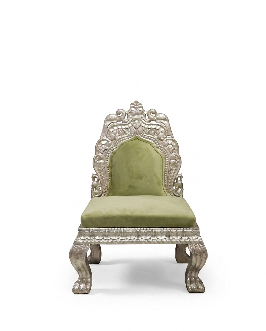 Regal Carved Lounge Accent Chair