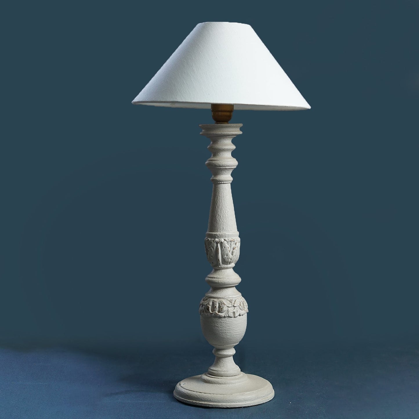 Baluster Carved Lamp Stand