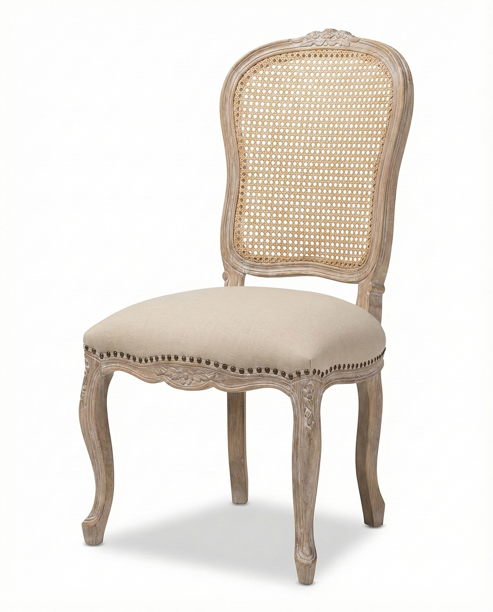 Louis Cane Back Upholstered Dining Chair