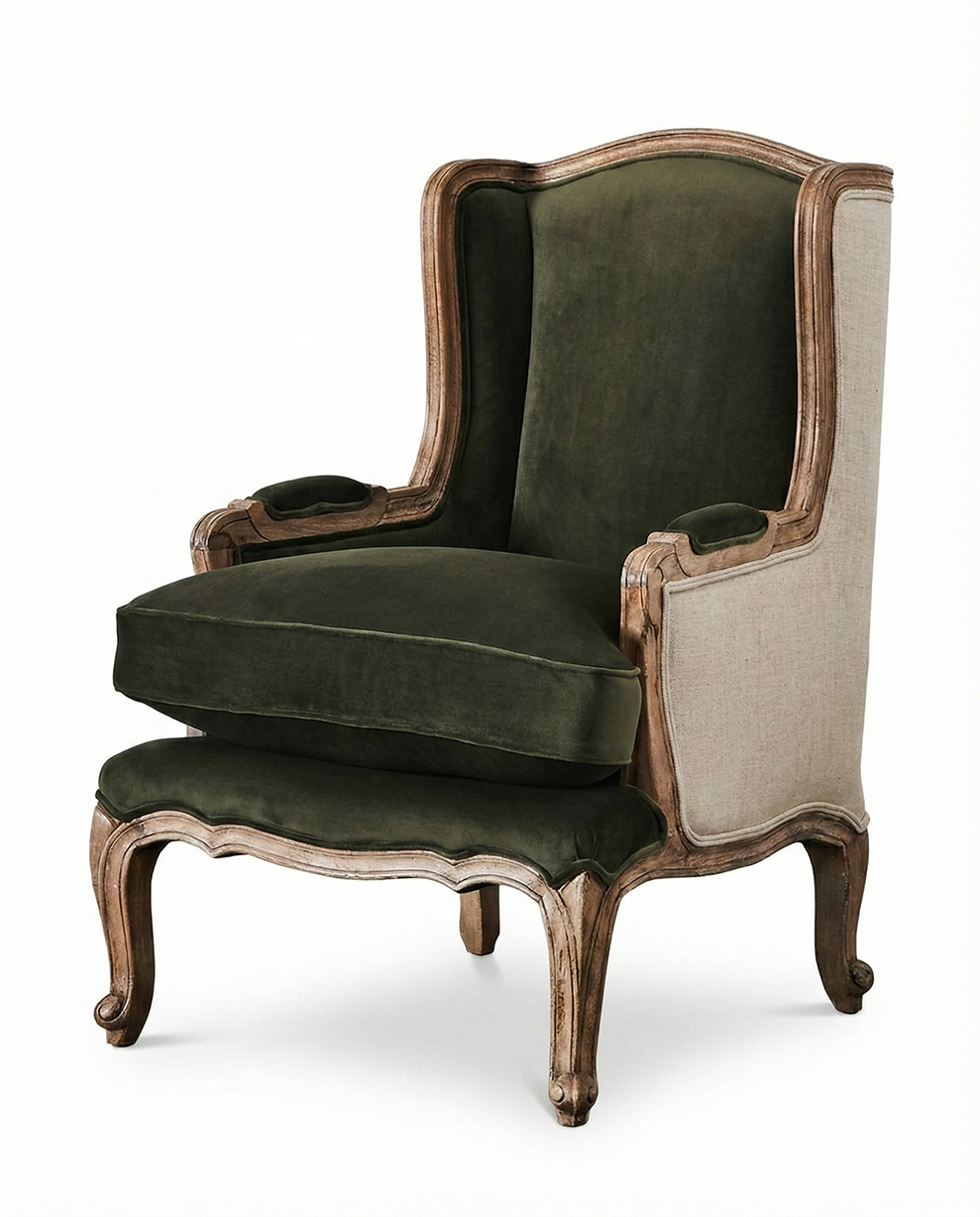 Heritage Wingback Accent Chair