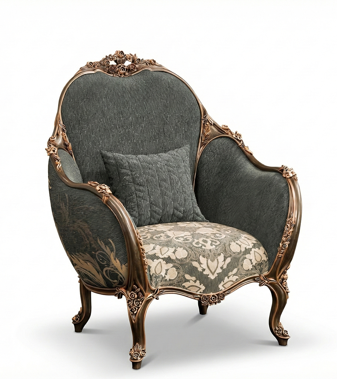 Regal Verde Upholstered Accent Chair
