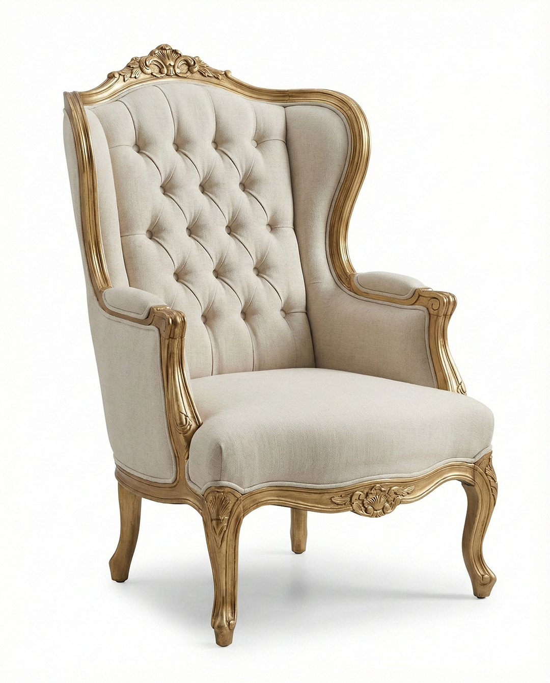 Versailles Royal Tufted Wing Chair Set