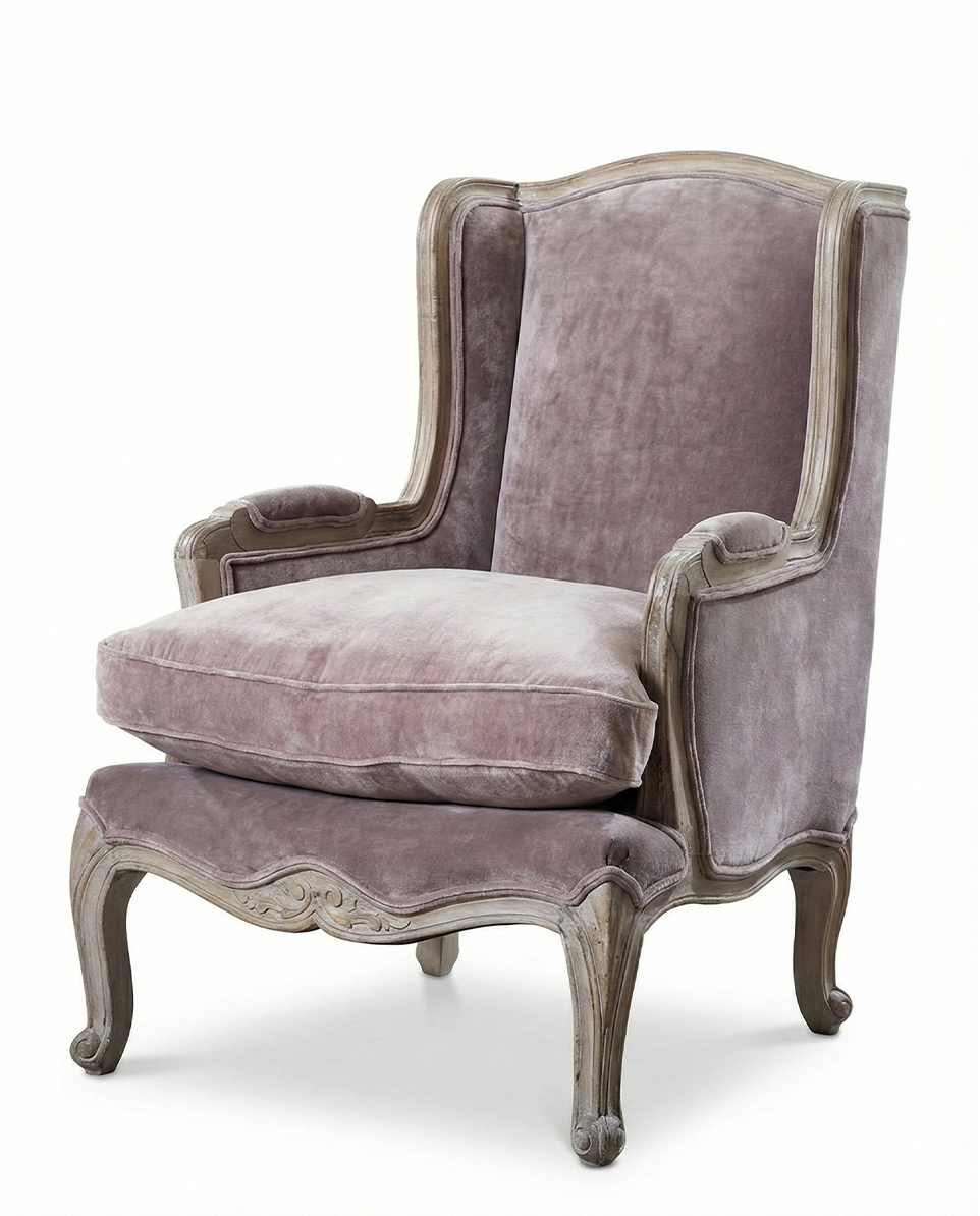 Versailles Velvet Wingback Chair
