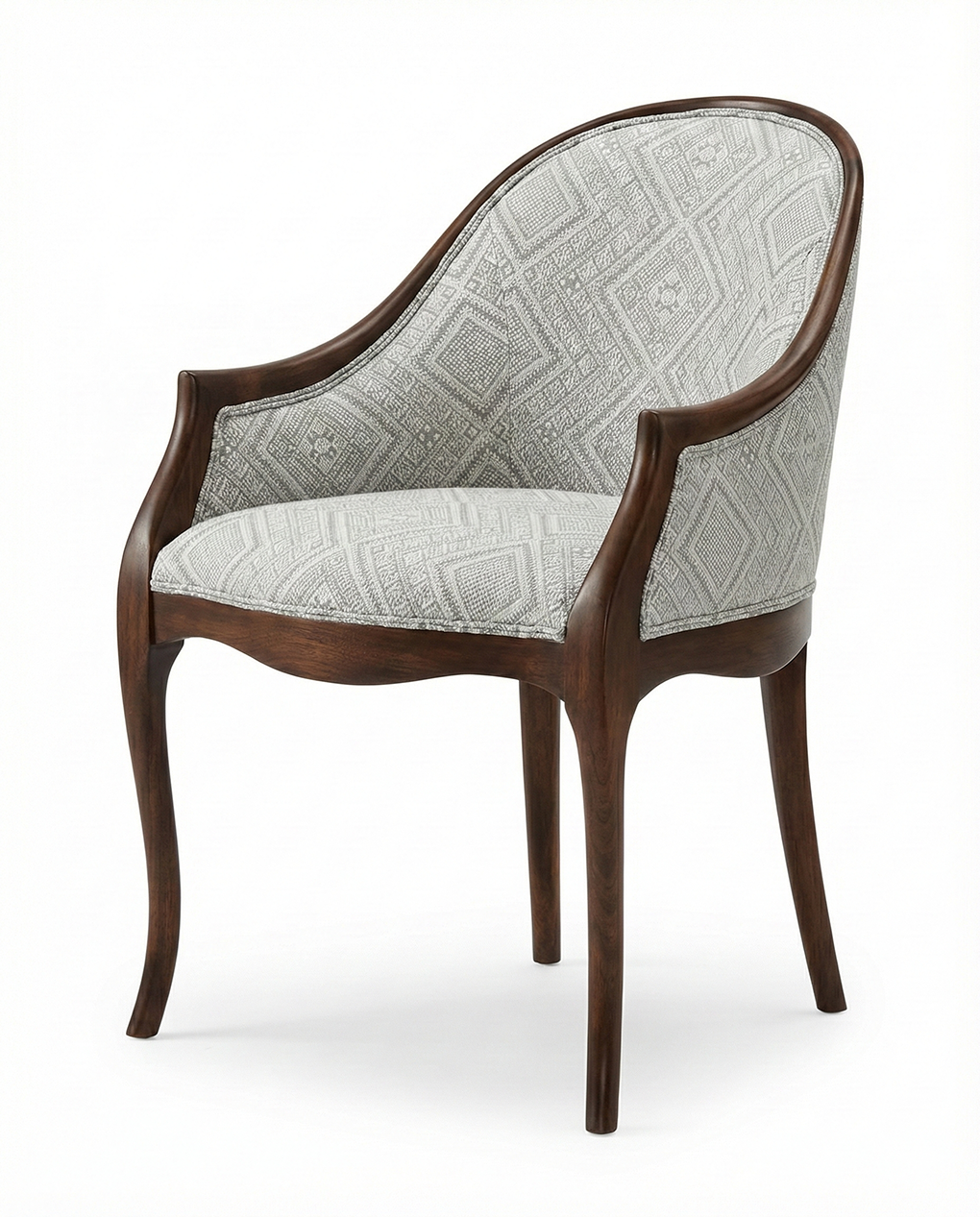 Regency Curved Back Accent Chair