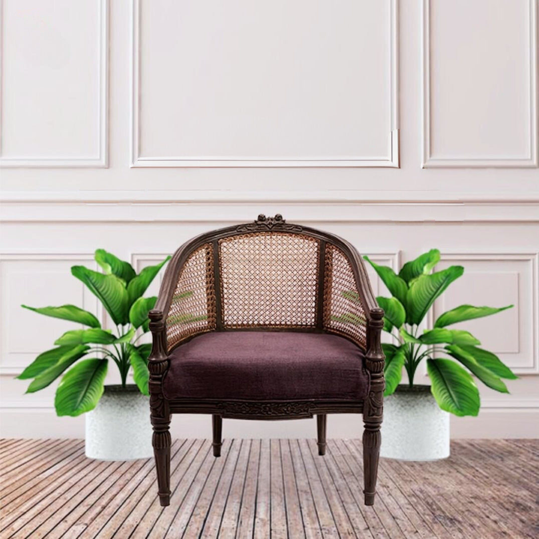 Handcarved Solid Wood With Royal Designer Chair