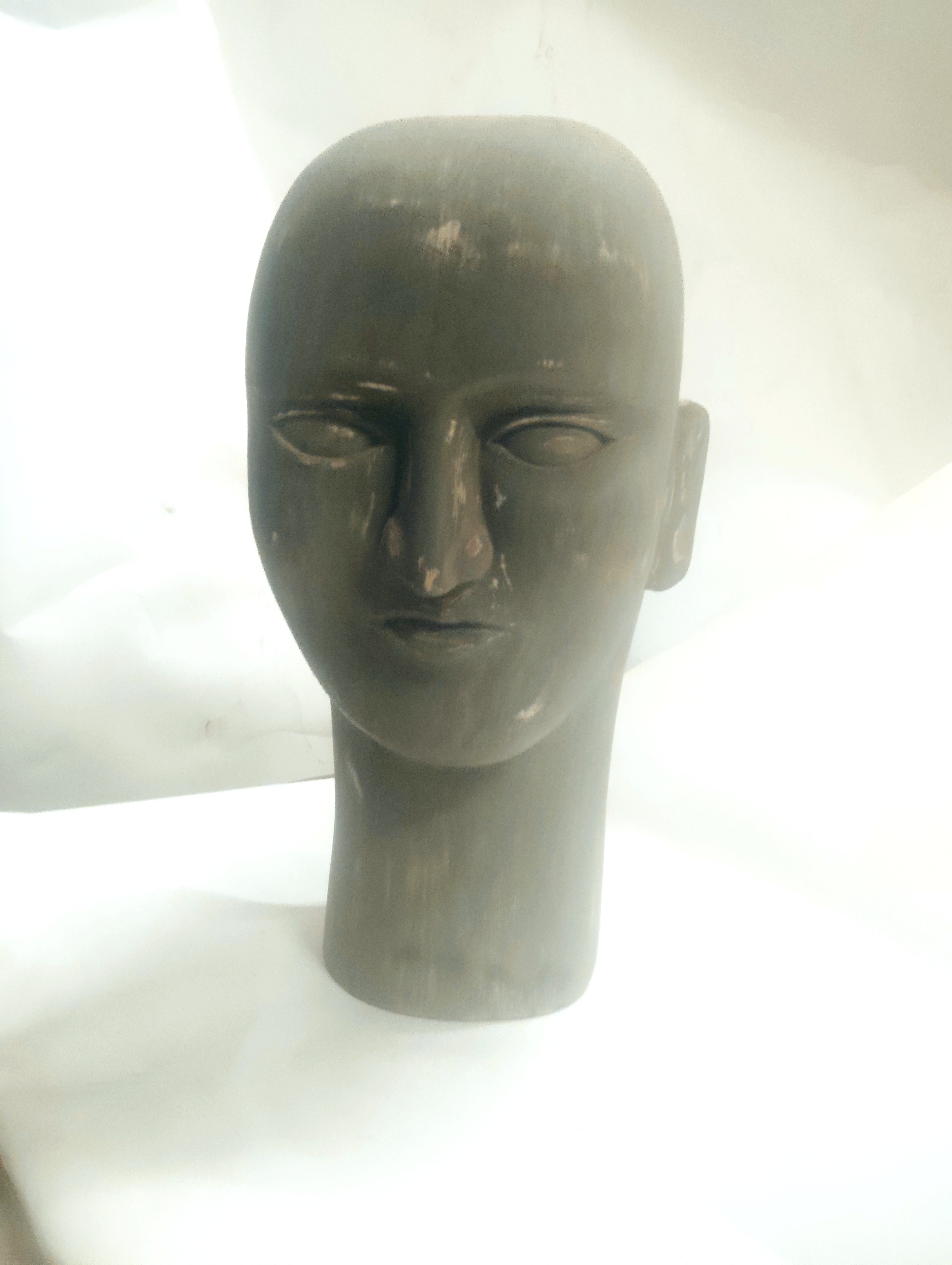 Wooden Human head