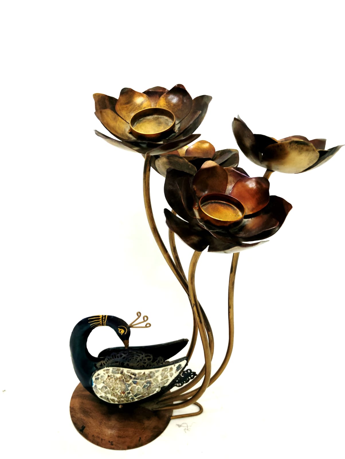 PEACOCK CANDLE STAND