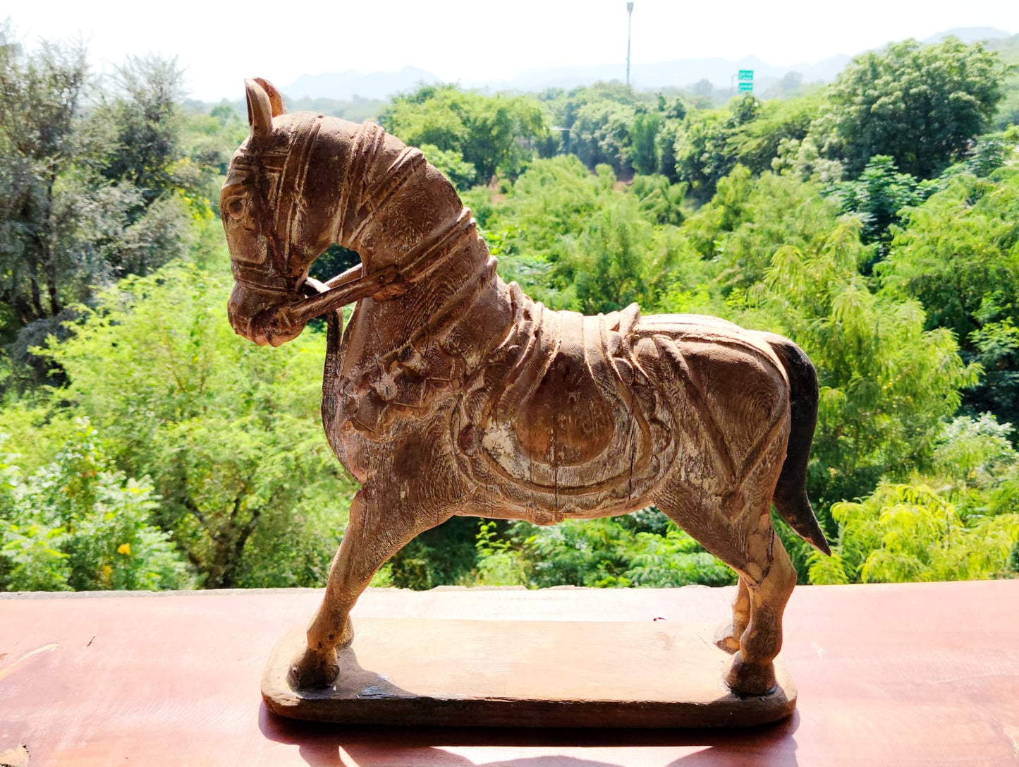 WOODEN ANTIQUE HORSE