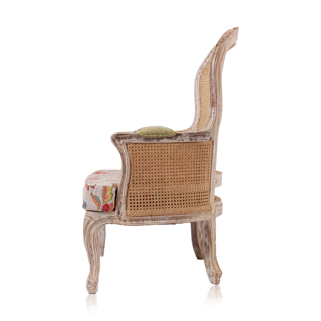 DOUBLE CANE ARM CHAIR