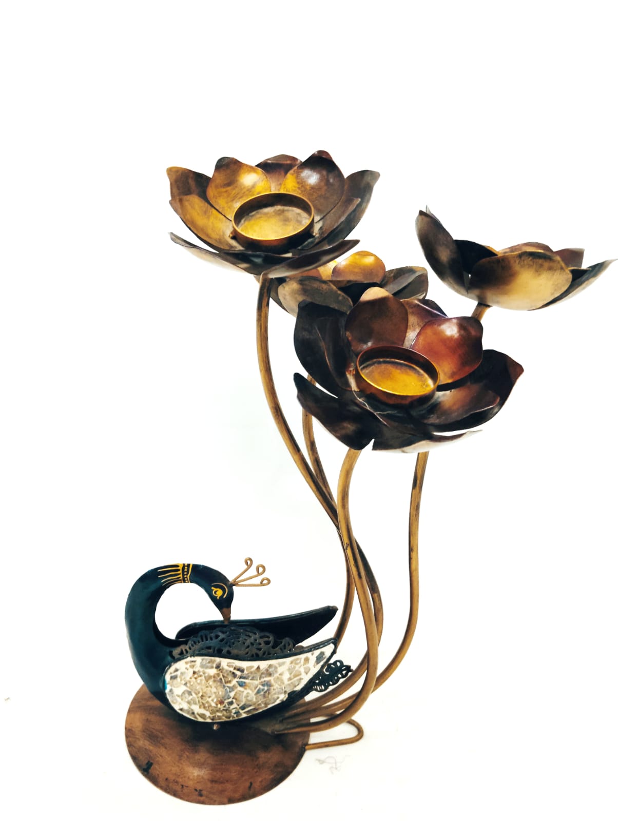 PEACOCK CANDLE STAND