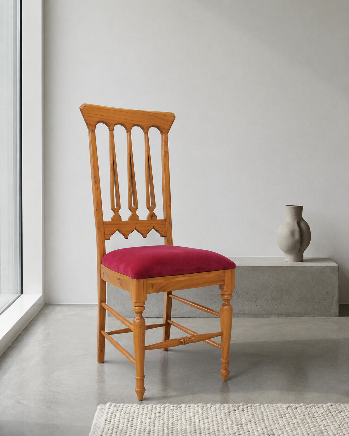 Classic Wooden Spindle Dining Chair