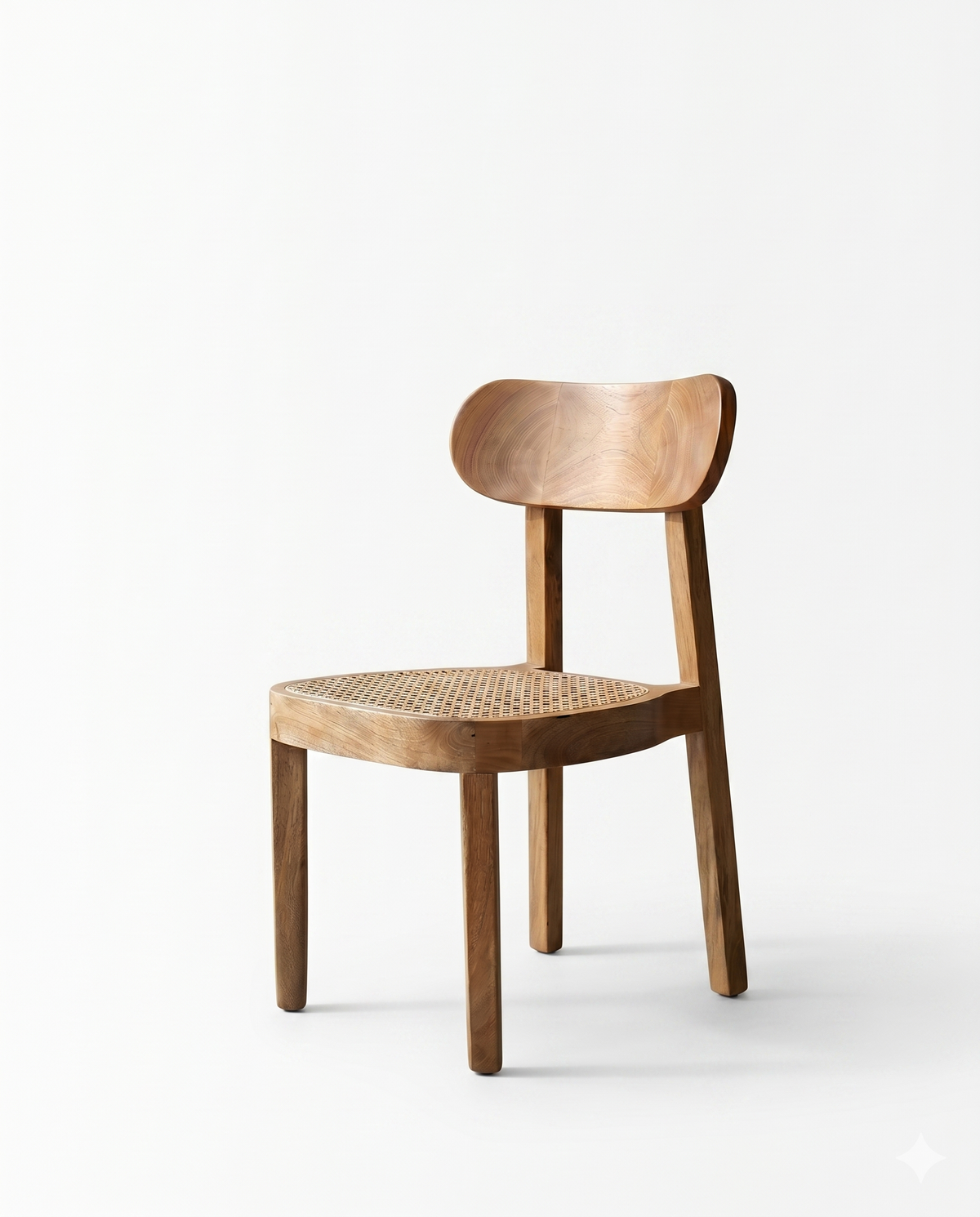 Natural Cane Seat Wooden Dining Chair