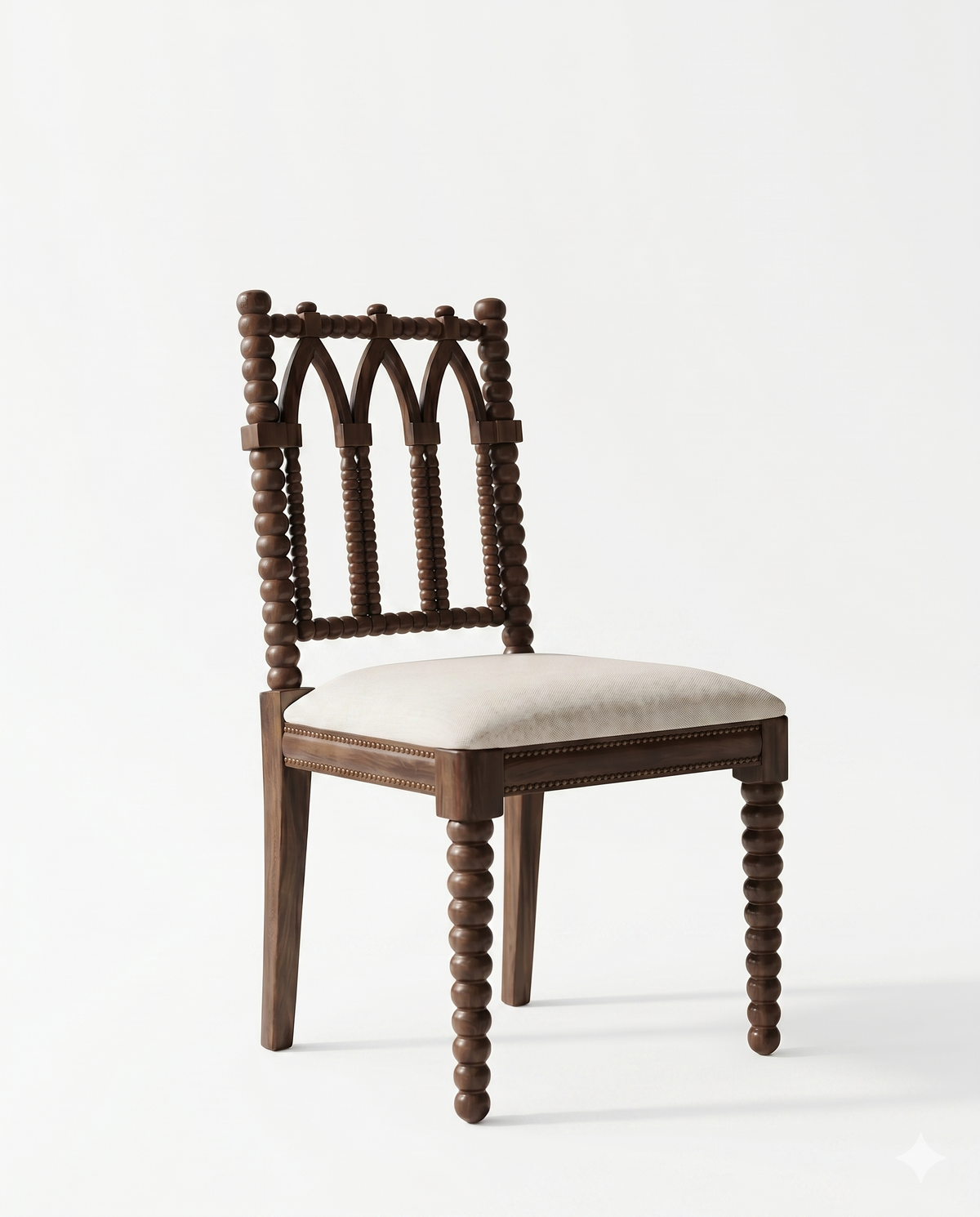 Bobbin Frame Wooden Dining Chair