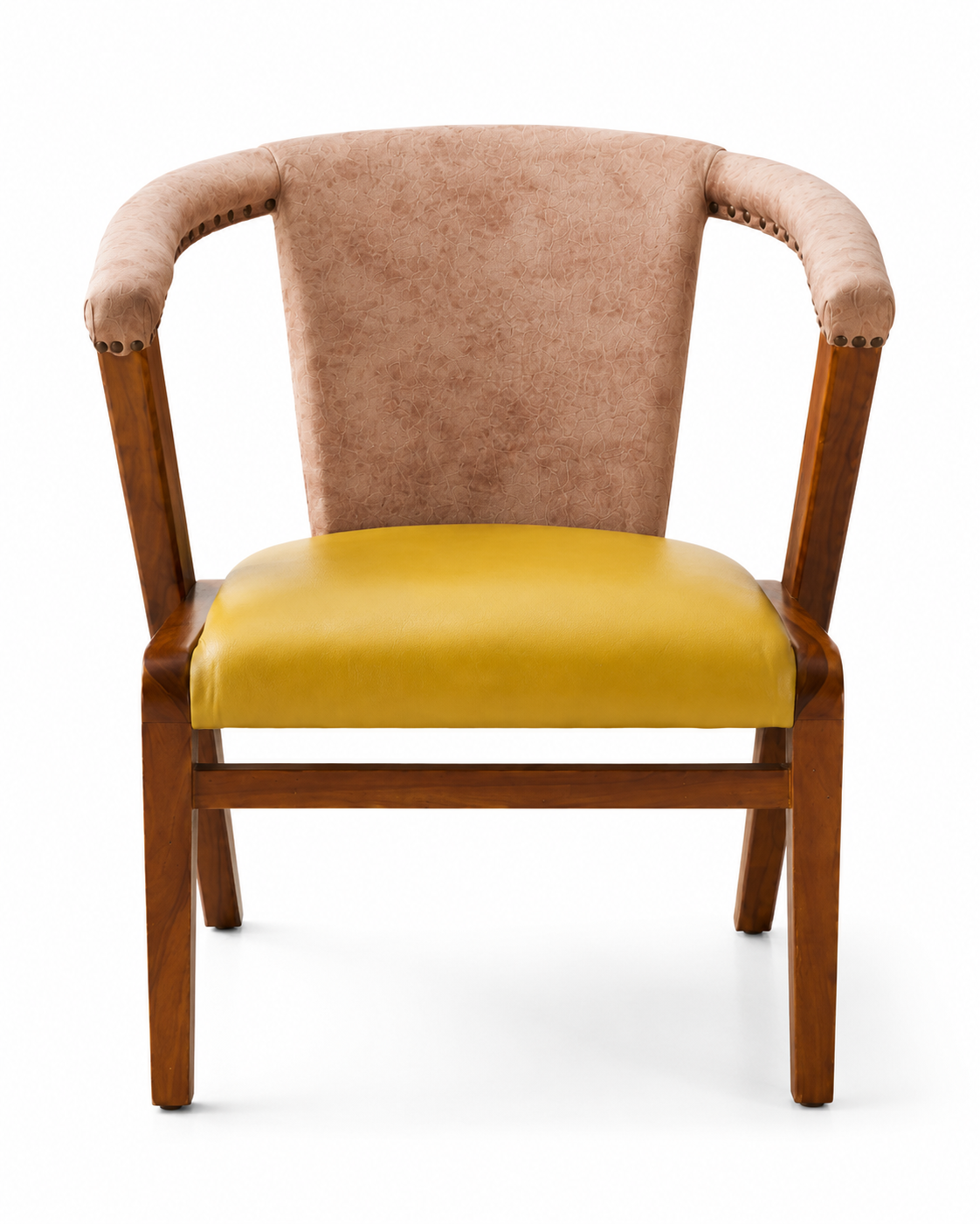 Contemporary Curved Arm Accent Chair