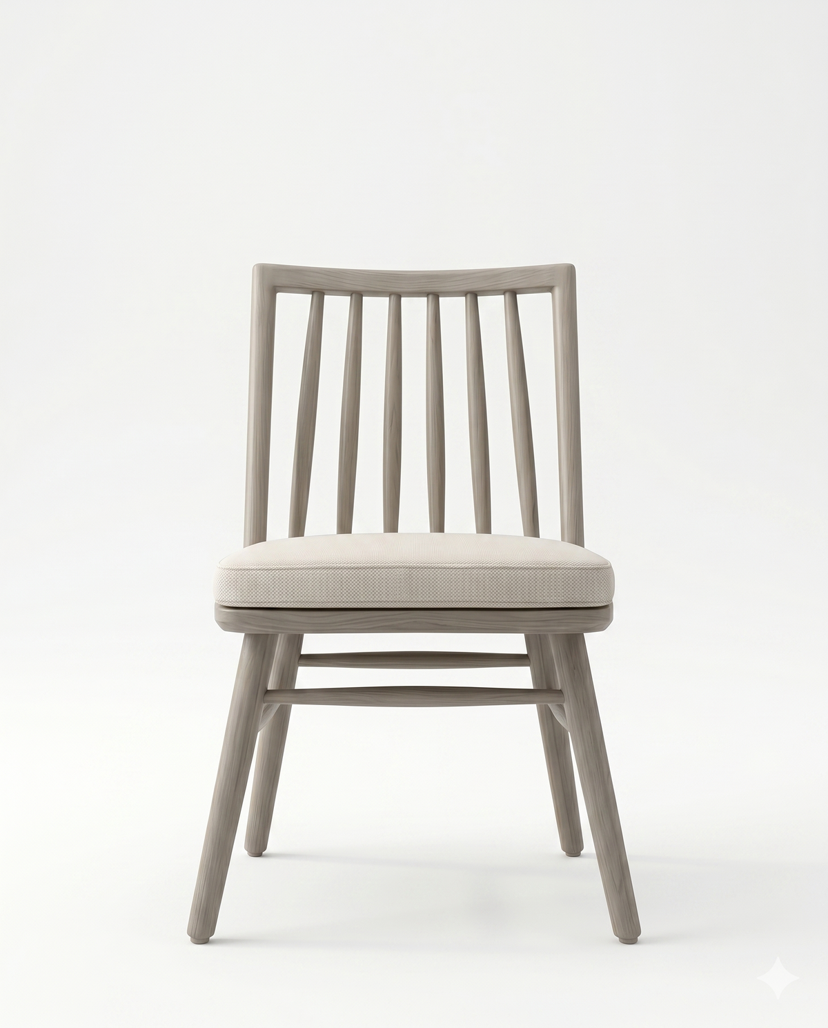 Natural Ash Wood Spindle Dining Chair