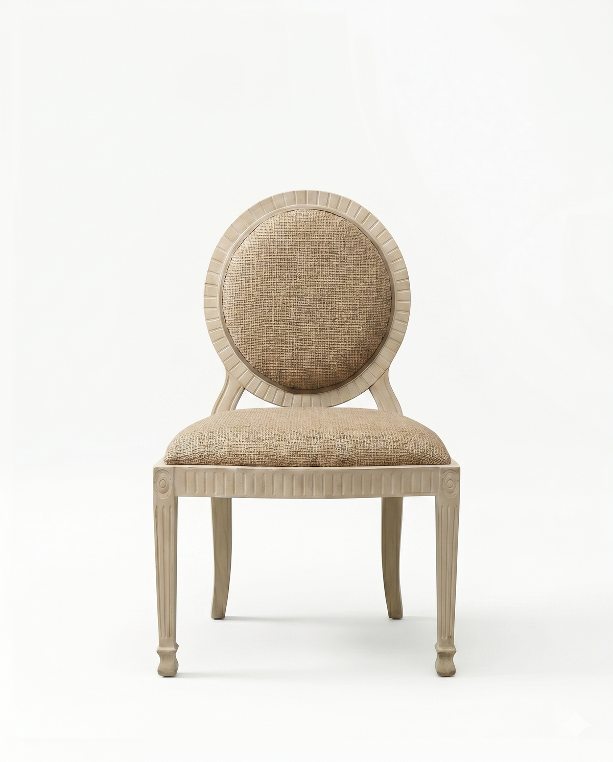 Oval Back Classic Upholstered Dining Chair