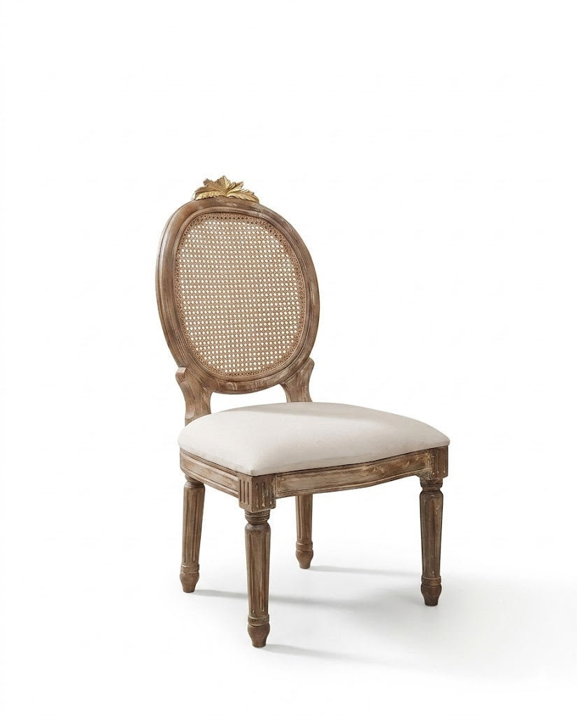 Oval Cane Back Classic Dining Chair