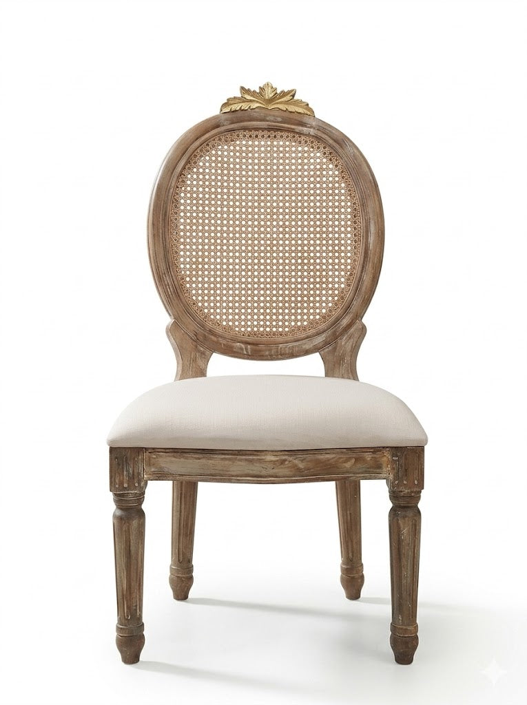 Oval Cane Back Classic Dining Chair