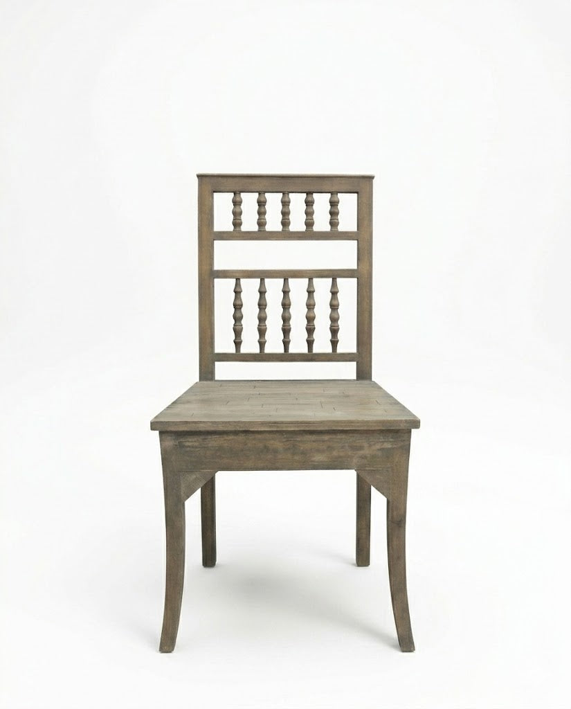 Rustic Wooden Spindle Dining Chair