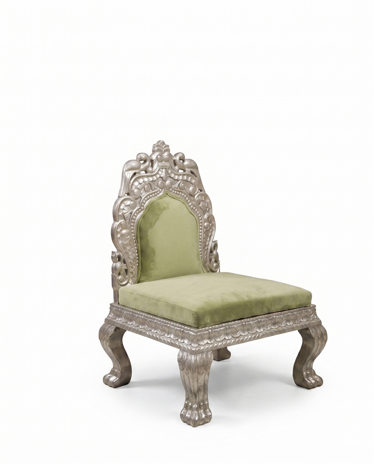 Regal Carved Lounge Accent Chair